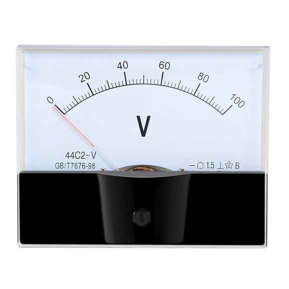 Unique Bargains Voltmètre de Jauge de Tension Analogique DC 0-100V 44C2 1.5 % Marge d'Erreur