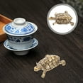 thumbnail image 4 of Brass Turtle Table Decor Vintage Small Gold Turtle Figurine Feng Shui Animal Statue Chinese Good Luck Wealth Sculpture for Home Office Garden, 4 of 10