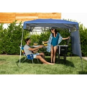 Quik Shade Go Hybrid 7 x 7 Foot Compact Slant Leg Outdoor Pop Up Canopy, Blue