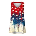 thumbnail image 6 of CHGBMOK Womens American Flag Tank Tops 4th of July Camo Tee Summer Loose Sleeveless Patriotic T Shirts USA Star Striped Tops Plus Size, 6 of 6