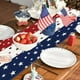 thumbnail image 4 of Decoraciones para el Día de los Caídos, decoraciones para el 4 de julio, decoraciones patrióticas, caminos de mesa con motivo del Día de la Independencia de Estados Unidos, manteles festivos para fies, 4 of 6