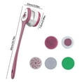 thumbnail image 5 of Electric Shower Brush under $5! Yrmaups 5 in 1 Electric Shower Brush, Body Scrubber with Long Handle, Waterproof Back Scrubber Facial Cleansing Brush, Rechargeable, 3 Speeds, Multi Functional, 5 of 8