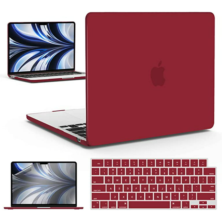 Manifest kort rive ned MacBook Air 13.6 Inch Case, A2681 M2 Chip, Hard Shell Cover with Keyboard  Cover Film compatible for MacBook Air 13 M2, Red - Walmart.com