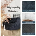 thumbnail image 3 of Car Seat Dog Bed with Safety Straps, Fluffy Safety Car Seat for Travel with Thick Cushion for All Cars, Removable and Easy to Clean (F,60*60cm), 3 of 4