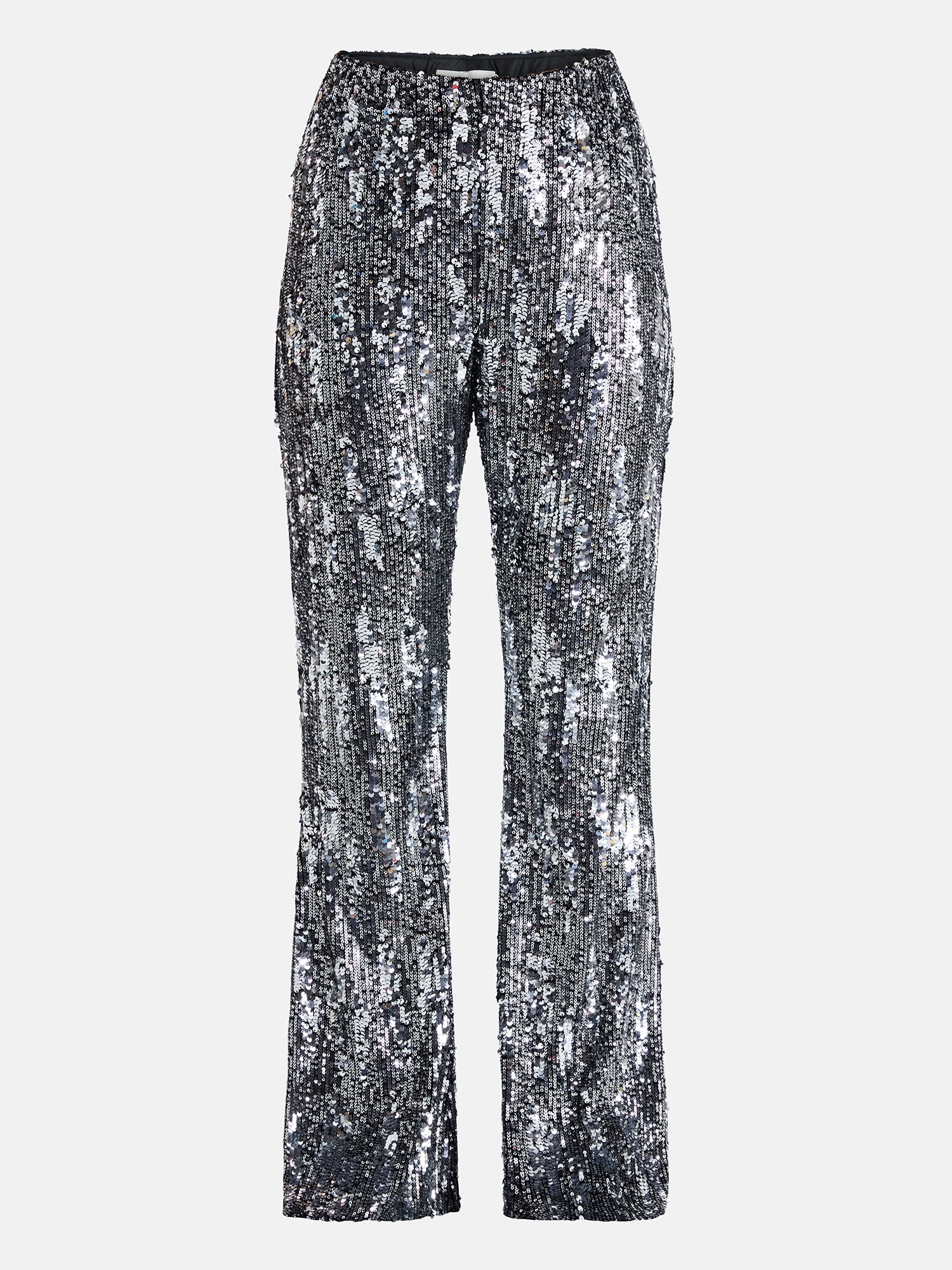 No Boundaries Sequin Flare Pants, Women's and Women's Plus