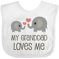 thumbnail image 3 of Inktastic Granddad Loves Me Grandchild Boys or Girls Baby Bib, 3 of 4