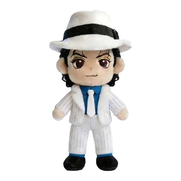 Michael Plush Doll, 10"Soft Stuffed Collectible Figure Plush, Unique Gift for Music Fans