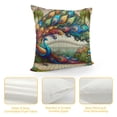 thumbnail image 4 of GOSMITH  Green Peacock Animal Throw Pillow Cover Beautiful Peacock Feather Pillow Case Cushion Cover Decorative Rectangle Pillow Covers for Bed Sofa Couch, 4 of 5