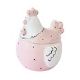 thumbnail image 2 of Tarro de almacenamiento para artículos diversos, decoración en relieve con forma de pollo, contenedor de cartón portátil S, 2 of 9