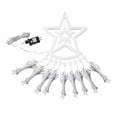 thumbnail image 2 of POINTERTECK Halloween Decorations Clearance Sale  Christmas Lights Outdoor 350LED 11.5FT 9 Strand Christmas Decorations With 8 Lighting Modes/Memory Function  Star String Lights, 2 of 8