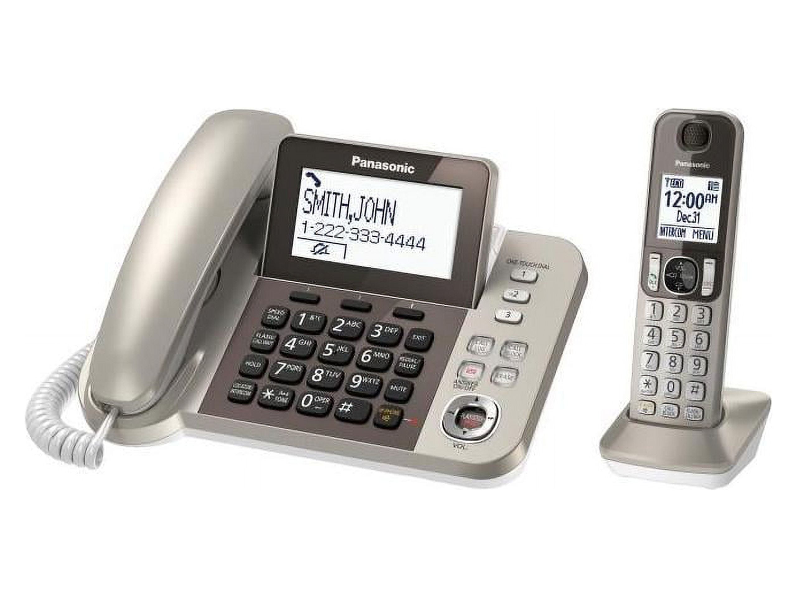 Teléfono fijo Panasonic KX-TGF350N dect, Champán