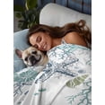 thumbnail image 3 of Ocean Coastal Flat Sheet Only Twin Size, Soft Breathable Bed Top Sheets for Mattress, Nautical Starfish Conch Seashells Coral Luxury Bedding Flat Sheets for Home Hotel Bedroom Bed Protection, 3 of 9