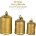 thumbnail image 3 of Christmas Bells for Decorations, Rustic Christmas Decor Vintage Style, Brass Shabby Chic Hanging Decoration Set of 3, 3 of 8
