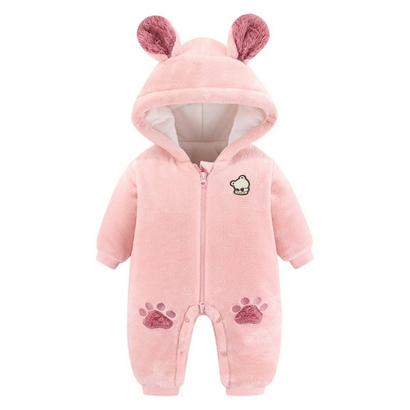 Herrnalise Baby Autumn And Winter Cotton Clothes Outing Romper Baby Jumpsuits, clearance under $10