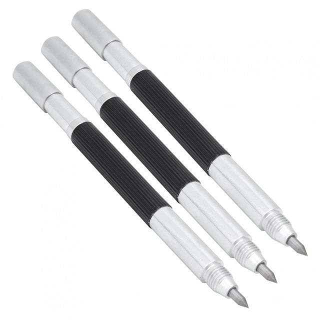 3 piezas de pluma de marcado de metal con punta de carburo doble, grabador para vidrio, cerámica, azulejos, metal y madera