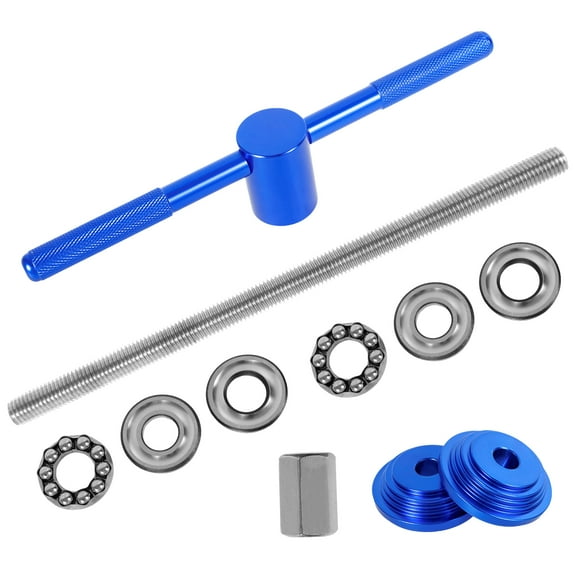 Double Bearing Bike Headset Bearing Tool Electroplating Bike Headset Press Installer With Detachable Handle for Most Standard Bicycle Frame