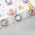 thumbnail image 4 of Erosebridal Kawaii Girls Curtains for Living Room,Rainbow Castle Carriage Blackout Curtains Set of 2(38x45),White Fairy Tale Curtains and Drapes(38x45),Breathable Room Decoration, 4 of 6