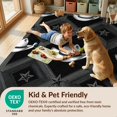 thumbnail image 4 of Design&I 2'x3' Washable Accent Rug Entry Vintage Bathroom Themed Mens Adult Shelves Rock Cowboy Hat Refined for Kitchen, Pet Station, Friendly & Non-Slip Built-In Grip, 4 of 7