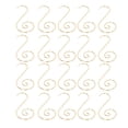 thumbnail image 1 of Juego de 600 ganchos decorativos en forma de S de acero inoxidable, antioxidación, para Navidad, dorados., 1 of 14