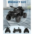 thumbnail image 2 of VTT pour Enfants 12 V avec Télécommande, Musique Bluetooth, Lumières, Suspension à Ressorts, 4 Roues Électrique à 2 Vitesses pour 2 à 6 Ans, 2 of 8