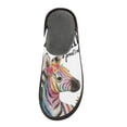 thumbnail image 3 of IAUYY Memory Foam House Slippers Suitable for Both Men and Women. Comfortable, Anti-Slip Plush Flat-Bottomed Slippers The Best Holiday Gift Zebra, 3 of 9