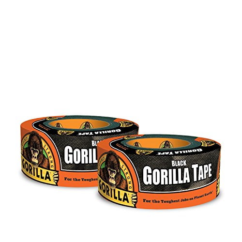 Pack of 1 Black, 1.88/" x 12 yd Gorilla Tape Black Duct Tape