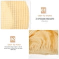 thumbnail image 4 of 2pcs Stool Covers Fabric Round Elastic Chair Covers Stretchy Washable Stool Seat Slipcover, 4 of 8