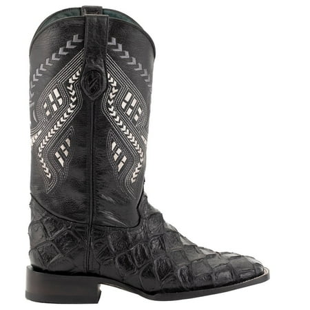 

FERRINI Adult Male Bronco S-Toe Boots Color: Black Size: 10.5-D