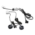 thumbnail image 1 of FSLiving 1W LED Mini Spotlight with Plug in Button Cable Black Lampbody Warm White Light(3000K) for Accent Lighting Cartoon Jewelry Showcase Cabinet Lego Model - 1 Set with 2 Spotlights, 1 of 5