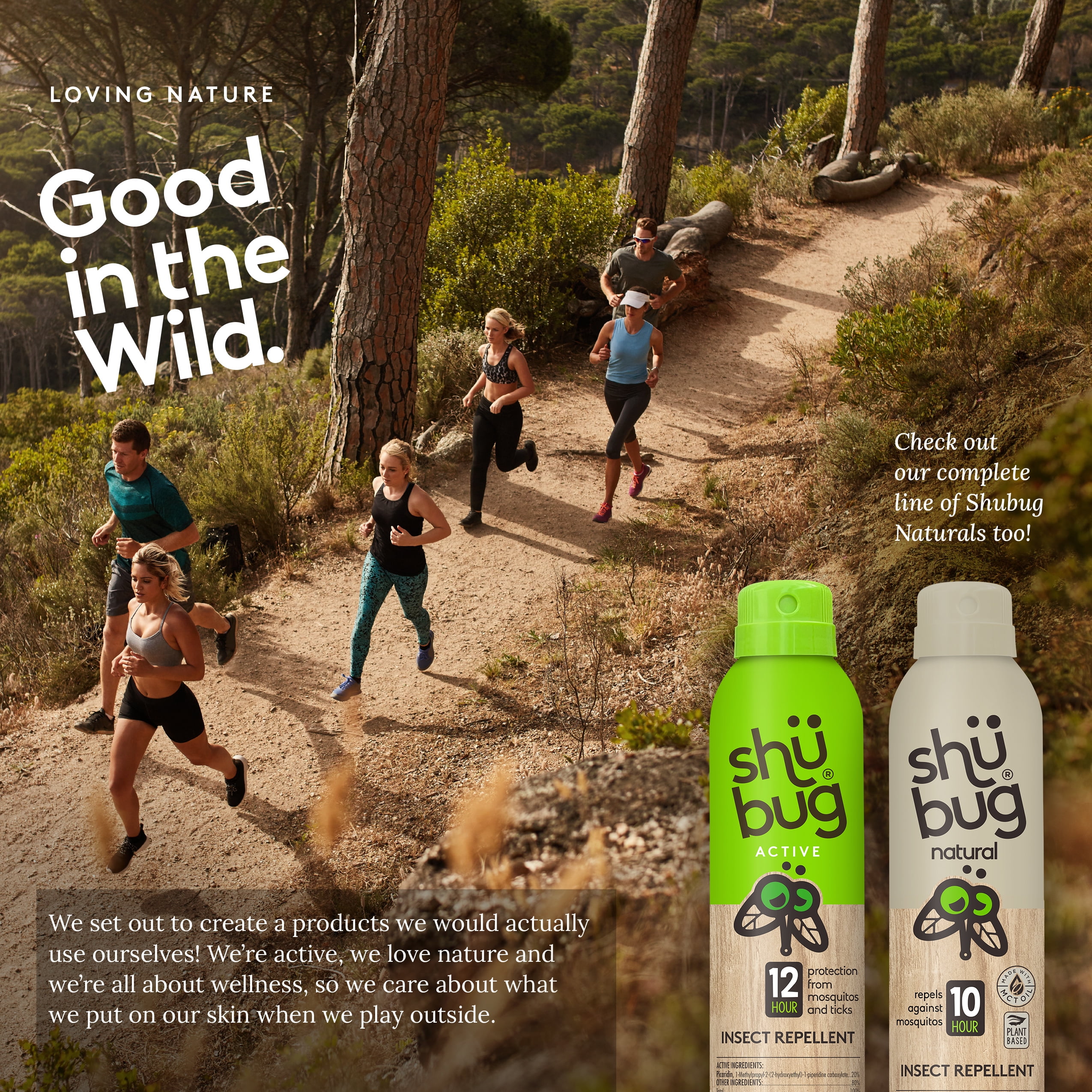Shubug Active Bug Spray, Deet Free Mosquito Repellent, Picaridin, 5 oz. 360 Spray