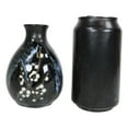thumbnail image 4 of Made In Japan Ceramic Midnight White Cherry Blossoms Sake Flask With 4 Cups Set, 4 of 5