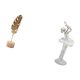thumbnail image 5 of Escultura de bailarina en forma de hoja, figura de bailarina de metal, adorno creativo nórdico, arte abstracto para mesa, dormitorio, hogar, oficina,, 5 of 8
