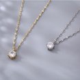 thumbnail image 4 of Hot 925 Sterling Silver Plated Necklace Versatile Single Sparkling AAA Zircon Clavicle Chain for Women Wedding Jewelry Wholesale, 4 of 5