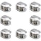 thumbnail image 1 of 8 abrazaderas de cristal ajustables para montaje en pared de aleación de zinc para espejo de ba?o con silicona antideslizante, para estantes, expositores, bodegas, estantes de jardín, grosor de 4 a 6 mm. ZefeiWu 8390614322837, 1 of 1