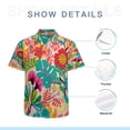 thumbnail image 7 of High Quality Hawaiian Shirts for Men Short Sleeve Aloha Beach Shirt Floral Summer Casual Button Down Shirts Blouses BDACF8, 7 of 7