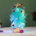 thumbnail image 2 of RUIG DIY Christmas Tree Craft Kit Xmas Tabletop Decorations 12 Inch Tulle Christmas Tree with Light Holiday Party Centerpieces for Table for Xmas Birthday Holiday Women Gift Decor, 2 of 7