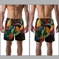 thumbnail image 3 of luoweisi Men's Beach Shorts Quick Dry Swim Trunks with Mesh Lining Tropical Leaves XL, 3 of 5
