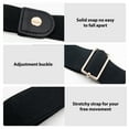 thumbnail image 6 of Bodychum 2 Pcs No Buckle Belts for Women Jean Belts Stretch Belt Female Fashion Waist Belt for Dresses, Black+Brown, Valentines Day Gifts, 6 of 8