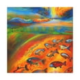 thumbnail image 4 of "Salmon From Beyond Dreams" - Canvas, 4 of 25