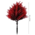 thumbnail image 4 of Arbre de Couverture de Sol à Feuilles Rouges Artificielles pour Jardinières en Pot d'Extérieur, Plante Factice Réaliste Sans Entretien avec Base à Pic pour Déco des Fêtes, 4 of 8