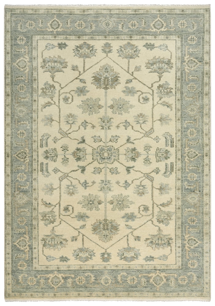 Rizzy Rugs Belmont Area Rug BMT960 Ivory/Blue Vines Scrolls