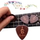 thumbnail image 4 of 5 púas para guitarra, patrón de madera de plectro, 0,71mm, púas para dedos, instrumento Musical Likrtyny Deportes al aire libre Salida diaria Juego de fiesta, 4 of 9