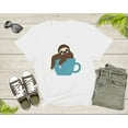 thumbnail image 2 of Coffee Drink Lover Happy Sloth Animal Sitting Coffee Cup T-Shirt Coffee Lover Sloth Animal Shirt for Men Women Kids Boys Girls Teen Tshirt, 2 of 8
