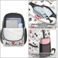 thumbnail image 4 of Dog Paw Print and Bones Multicolor 17" School Backpacks for Teens,Waterproof Oxford Fabric,S-Shape Padded Straps for School,Travel,Hiking,Camping, 4 of 6