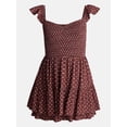 thumbnail image 5 of No Boundaries Smocked Romper with Flutter Sleeves, Women’s XXS-XXL, 5 of 5