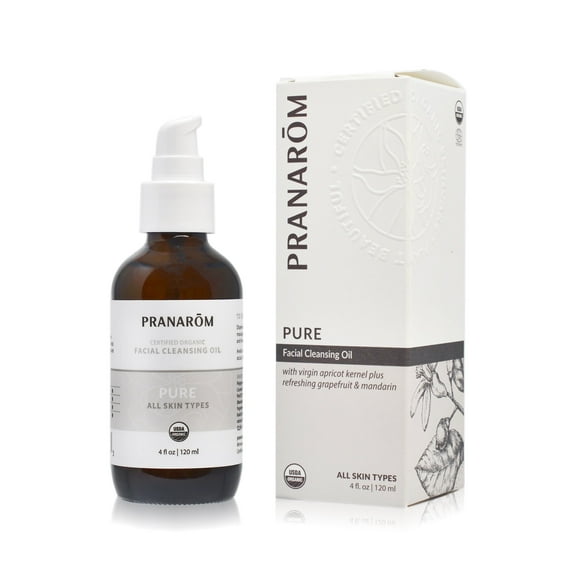 Pranarom - Pure Facial Cleansing Oil (4oz / 120ml) - 100% Pure & Natural Essential Oil Facial Cleanse for Makeup & Impurity Removal