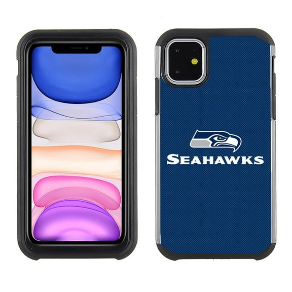 Cell Phone Case for Apple iPhone 11 - NFL Licensed Seattle Seahawks - Textured TeamColor