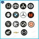 thumbnail image 3 of Un Gancho Para Reposacabezas De Coche De Fibra De Carbono Logotipo Del, 3 of 4