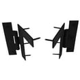 thumbnail image 7 of Renovators Supply Wrought Iron Cabinet Hinges - Black - Left and Right - Colonial Style - Rust Resistant Finish - Flush Mount, 7 of 7
