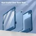 thumbnail image 5 of Fintie Hybrid Slim Case for iPad (A16) 11th Generation 11 Inch (2025), iPad 10th Generation 10.9 Inch (2022), with Clear Transparent Back, Marine Blue, 5 of 10